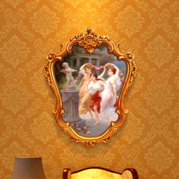 Palace characters oil painting porch hanging painting into the household study